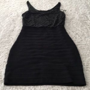 Black and silver dress